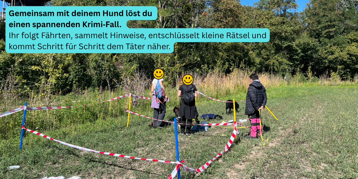 Krimiwanderung mit Hund - Hinweise sammeln, Rätsel lösen