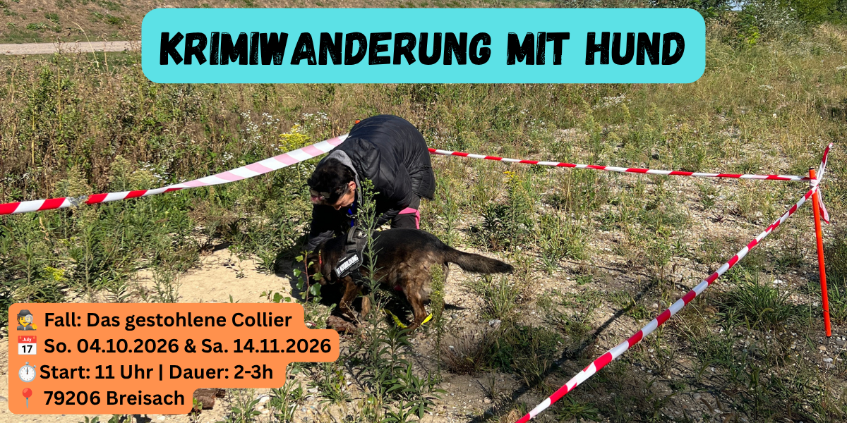Krimiwanderung mit Hund - Das gestohlene Collier